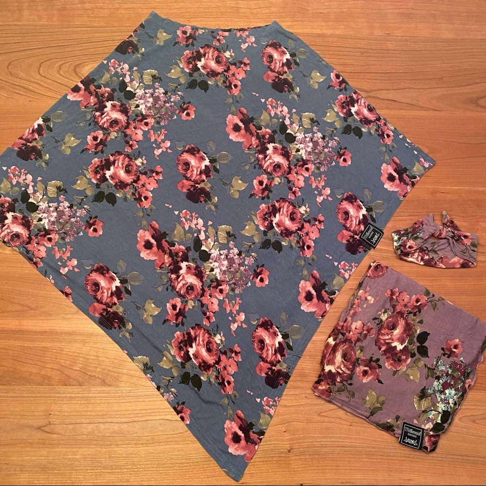 Milkmaid Goods Baby Swaddle Set + Nursing Poncho